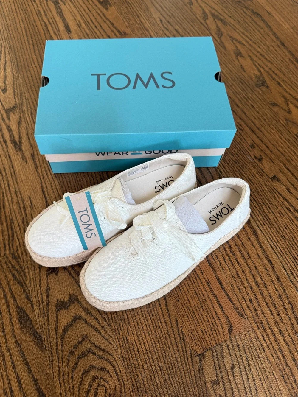 TOMS Valencia Lace-Up Platform Espadrille